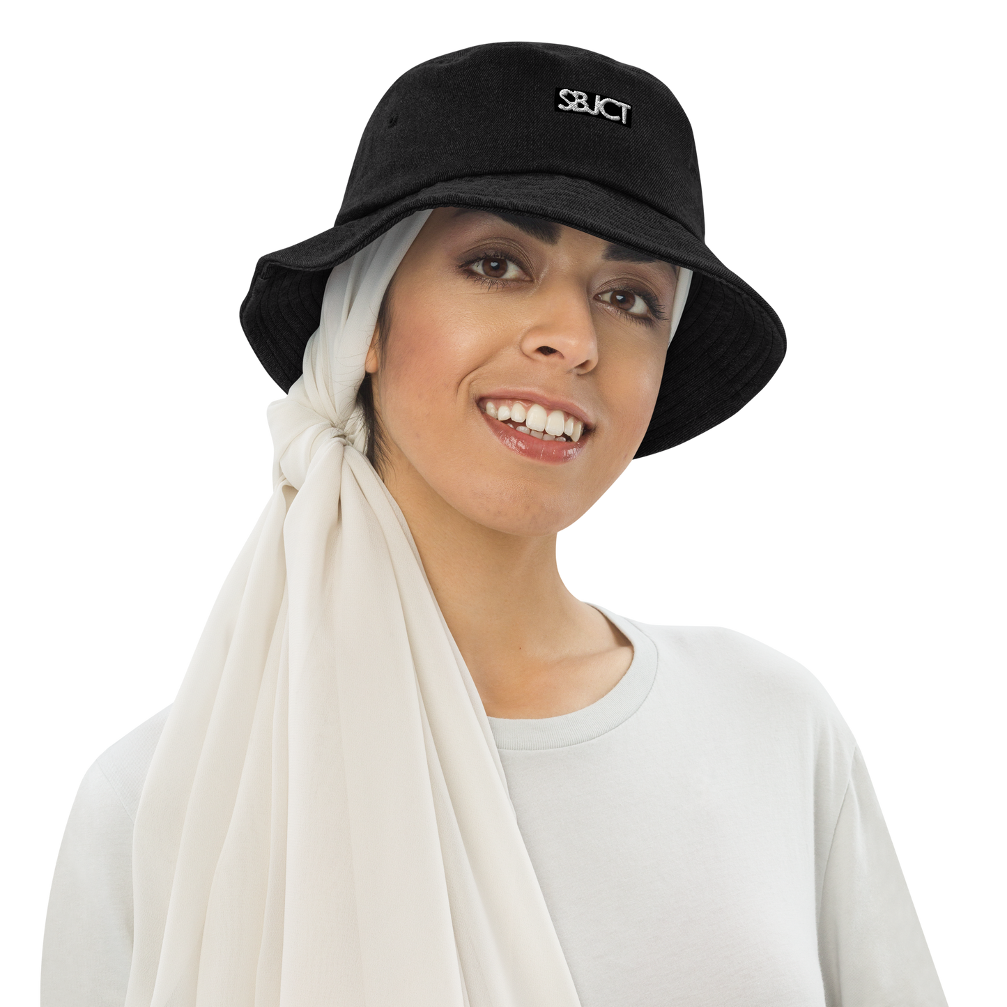 SBJCT Denim bucket hat