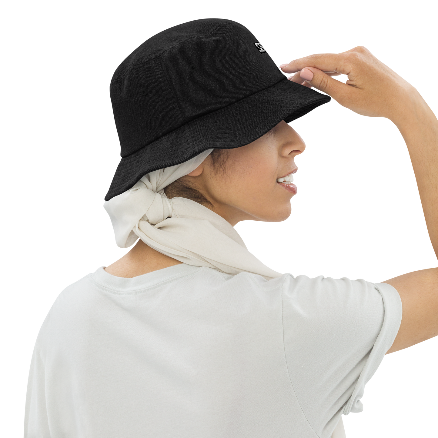 SBJCT Denim bucket hat