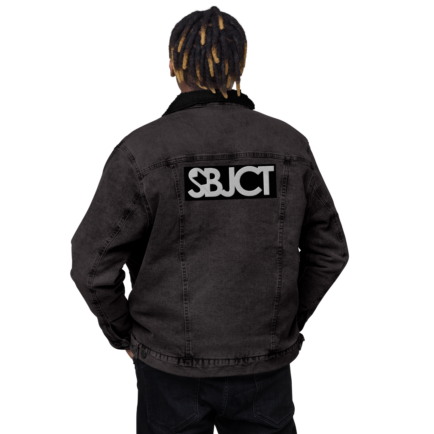 SBJCT Unisex denim sherpa jacket